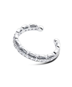 Beautiful CZ Silver Ear Cuff EC-1250